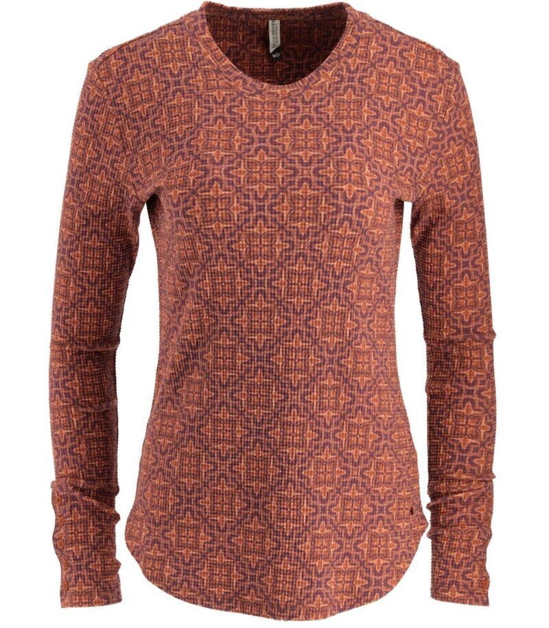 レジェンダリーホワイトテイルズ レディース トップス Tシャツ ニット Womens Legendary Whitetails Waffle Knit Long Sleeve Top Moroccan