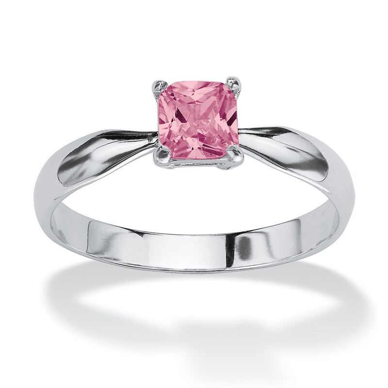 パームビーチジュエリー レディース アクセサリー リング PalmBeach Jewelry Sterling Silver Princess Cut Simulated Birthstone Sol