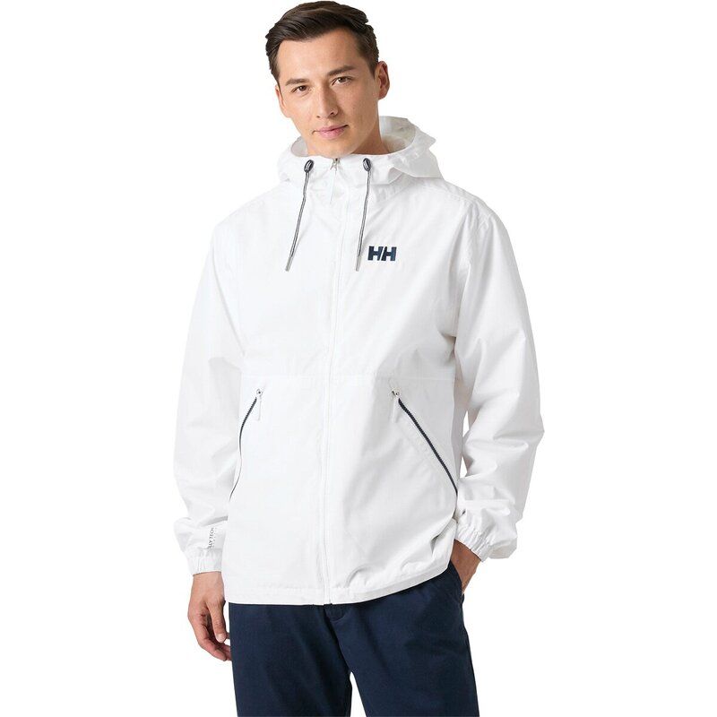 ヘリーハンセン メンズ アウター ジャケット・ブルゾン Helly Hansen Sandoy Rain Jacket Mens White ホワイト