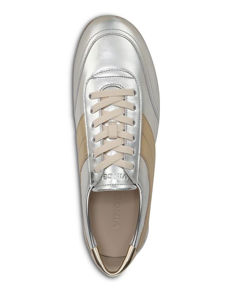 ヴィンス レディース シューズ スニーカー Vince Womens LA Running Sneaker silver Leather シルバー