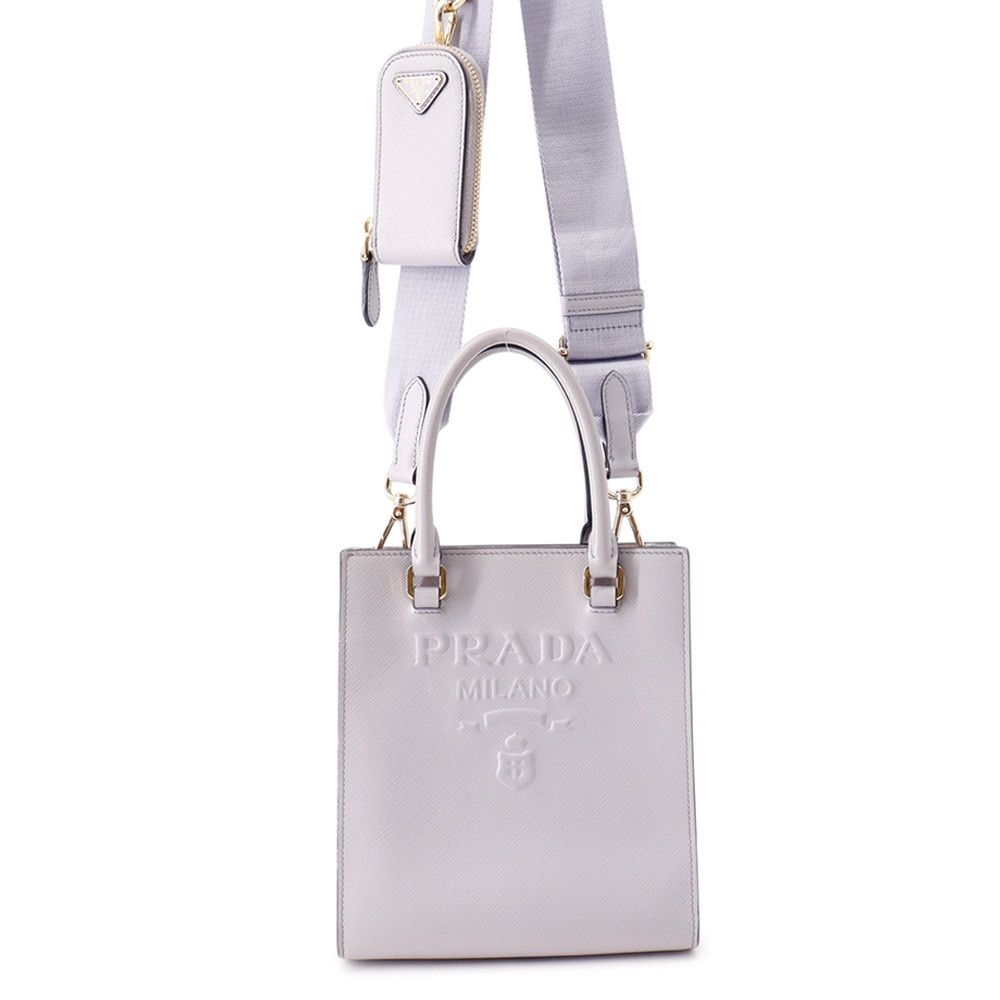 プラダ ハンドバッグ ミニ トライアングルロゴ レザー 1BA333 PRADA 2wayショルダーバッグ