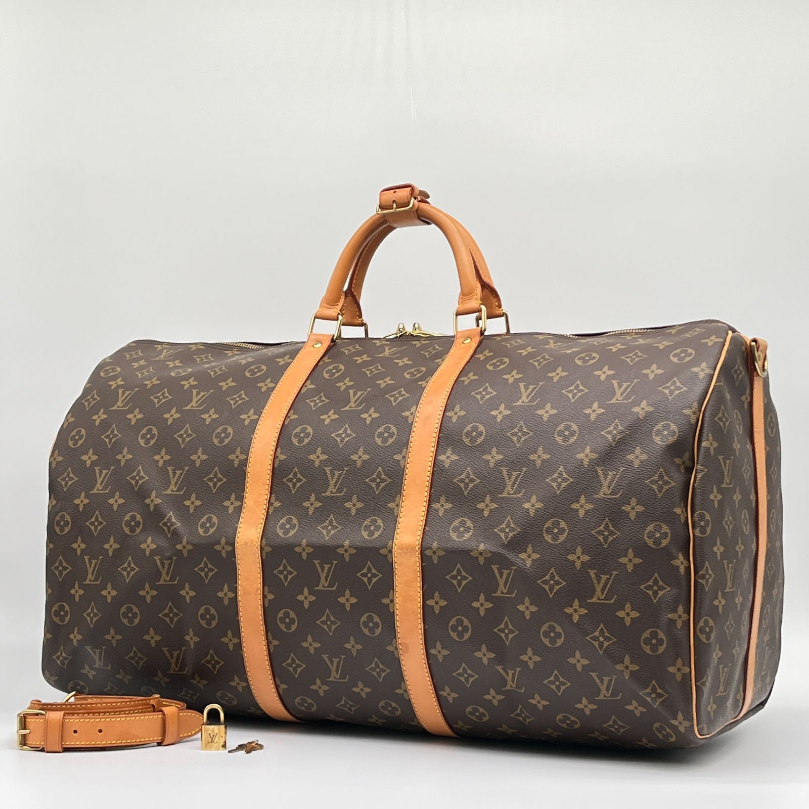 LOUIS VUITTON キーポル バンドリエール 60 モノグラム ボストンバッグ 【状態ランク：S】