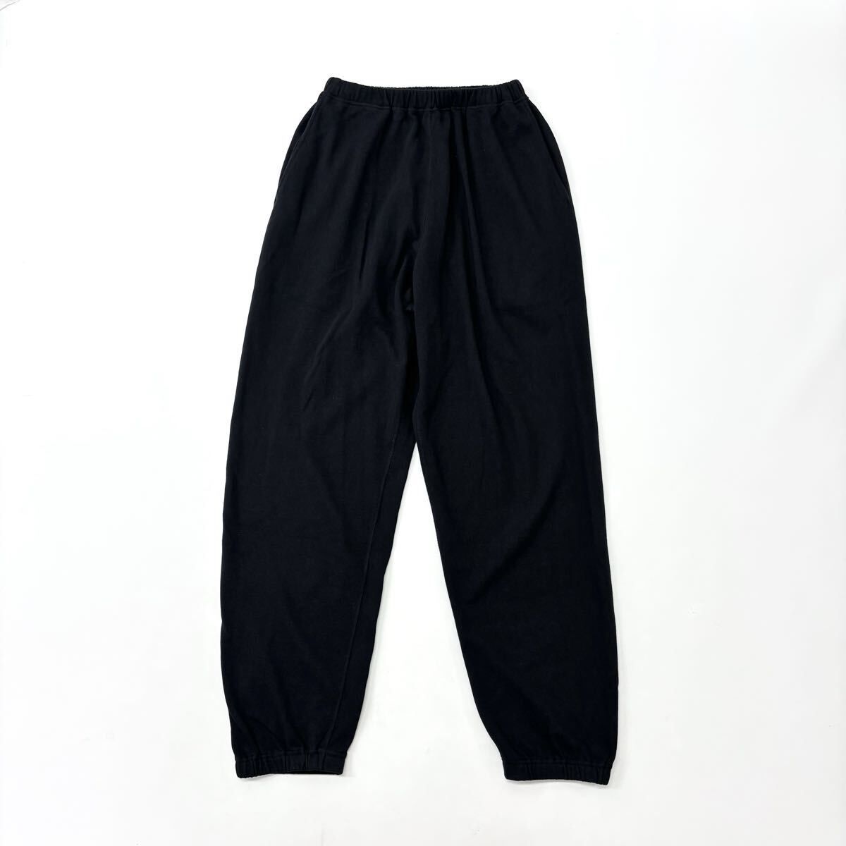 25ss 2025 COMOLI コモリ LW コットン 裏毛 パンツ イージーパンツ B01-05014 BLACK ブラック サイズ 1 80714 0180