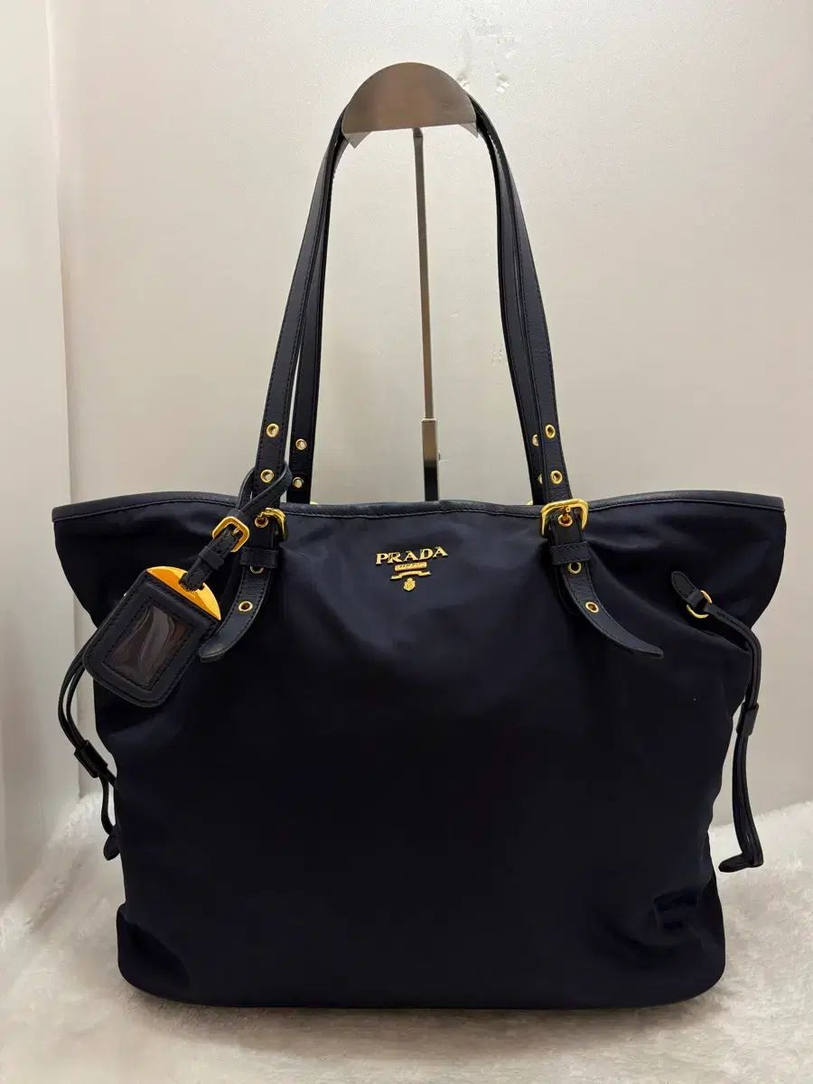 正規品) PRADA プラダ ネイビー カラー ナイロン トートバッグ ショルダーバッグ