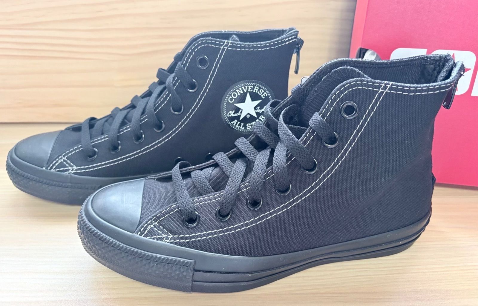 【人気・送料無料】 CONVERSE ALL STAR RH ZI デッドストック　レディーススニーカー　オール黒 23.5cm 7,031円