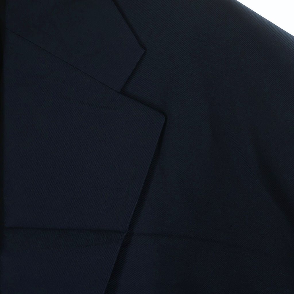 BALENCIAGA (バレンシアガ) NAVY OVERSIZED SINGLE-BREASTED CREASE