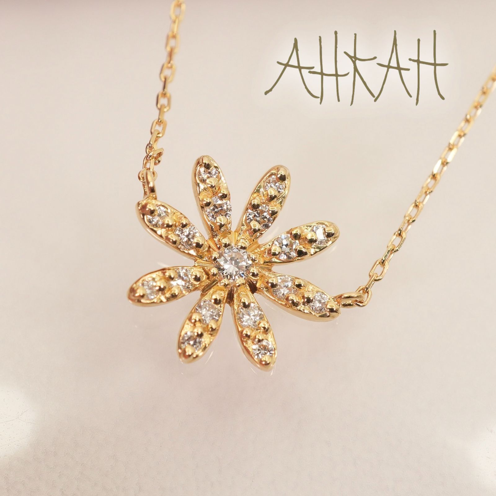 美品 アーカー K18 ダイヤ フルブルーム ネックレス /26-0552 64,900円