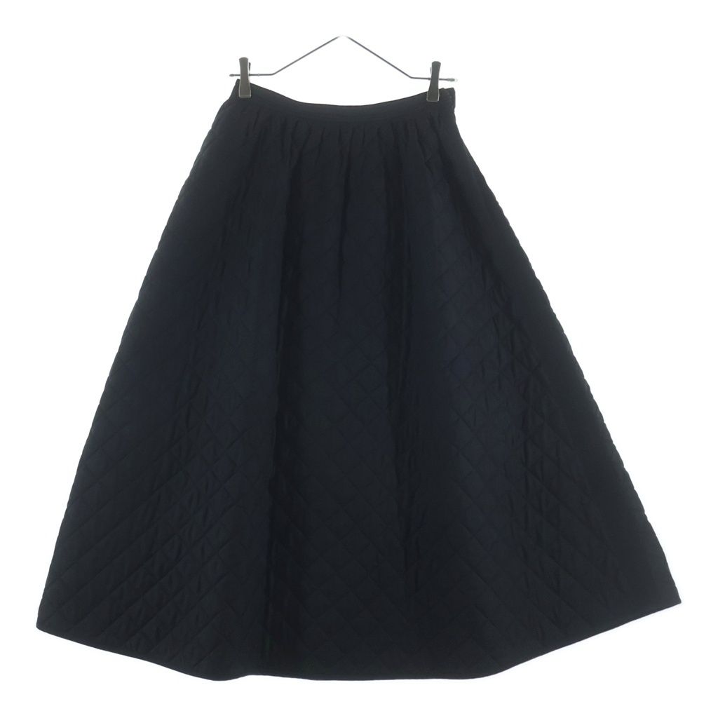 Christian Dior (クリスチャンディオール) シルク キルティング ロングスカート ブラック レディース 957J22A6634