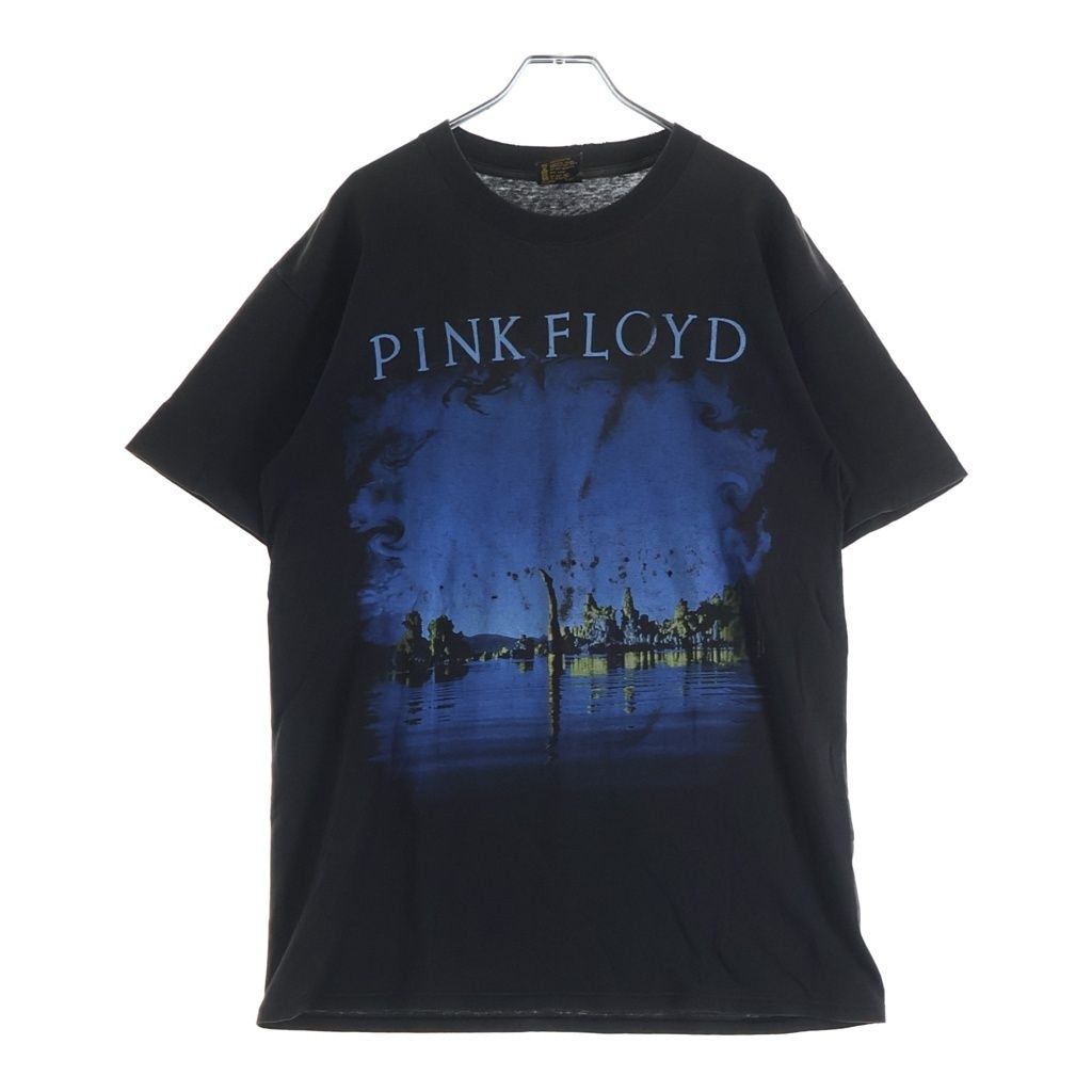 VINTAGE (ヴィンテージ) 90S PINK FLOYD WISH YOU WERE HERE ピンクフロイド 両面プリントロゴ 半袖Tシャツ カットソー ブラック -