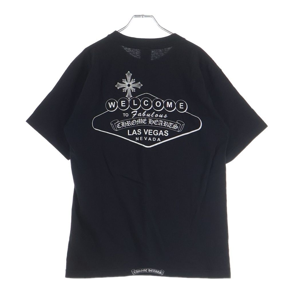 CHROME HEARTS (クロムハーツ) LAS VEGAS EXCLUSIVE S/S TEE ラスベガス限定 プリント半袖Tシャツ カットソー ブラック