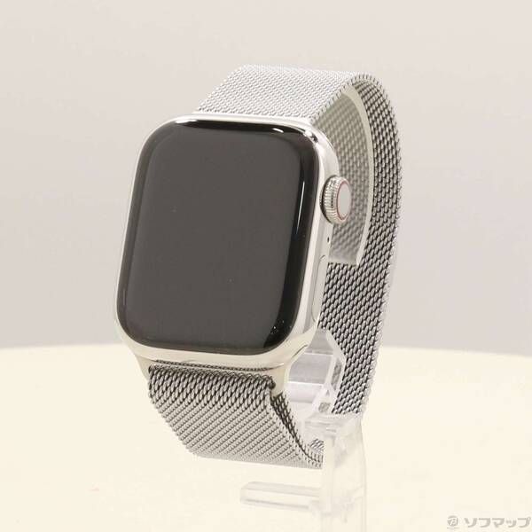 ソフマップ 〔中古品〕 Apple Watch Series 8 GPS + Cellular 41mm シルバーステンレススチールケース シルバーミラネーゼループ【269】