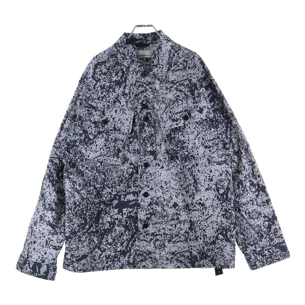 OAMC オーエーエムシー 26SS ×RON HERMAN ロンハーマン カモ柄 ミリタリーカーゴシャツジャケット ホワイト/グレー 4320700087 OAMC (オーエーエムシー) 26SS ×RON HERMAN ロンハーマン カモ柄