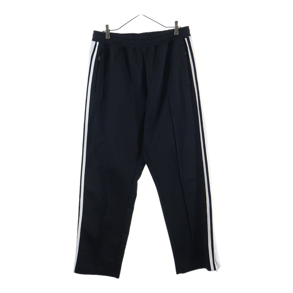 A BATHING APE (アベイシングエイプ) LINE CAMO JACQUARD BATHING APE LOGO RELAXED FIT TRACK PANTS ジャガード トラックパンツ ブラック 001PTK801304M