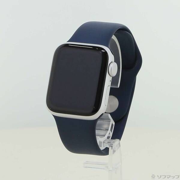 ソフマップ 〔中古品〕 Apple Watch SE 第2世代 GPS 40mm シルバーアルミニウムケース ストームブルースポーツバンド【269】