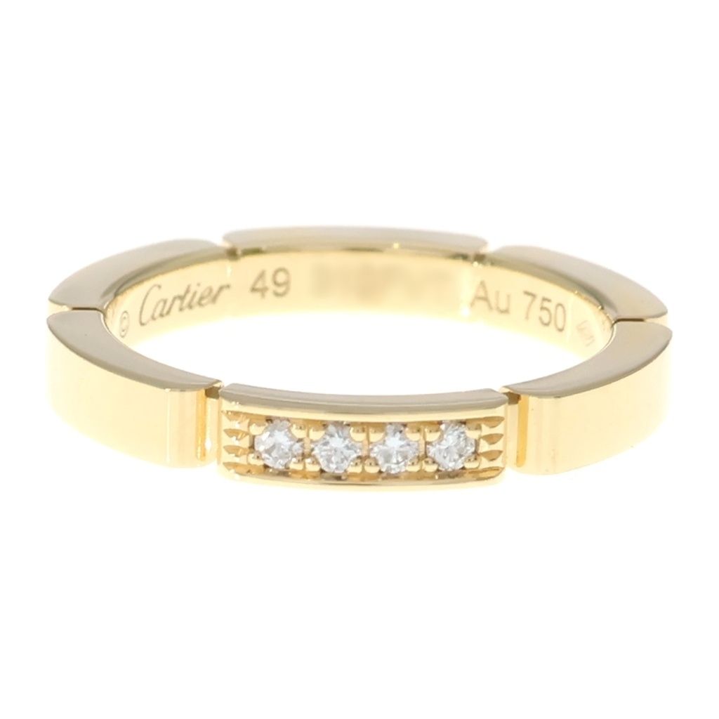 Cartier (カルティエ) マイヨンパンテール 4PD ダイヤ リング YG750 イエローゴールド #49 101,750円