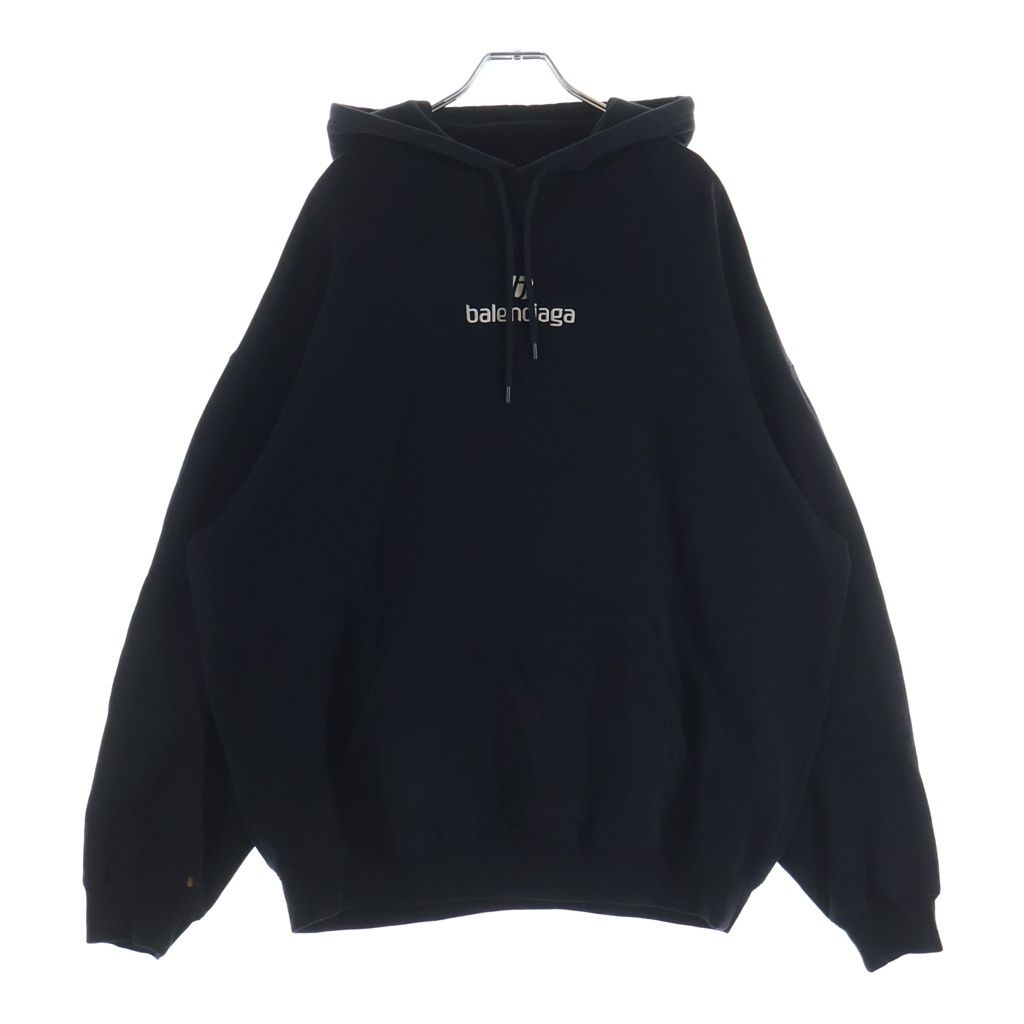 BALENCIAGA (バレンシアガ) 20AW スポンサーロゴプルオーバーフーディーパーカー 570811 TJVE1 ブラック 29,244円
