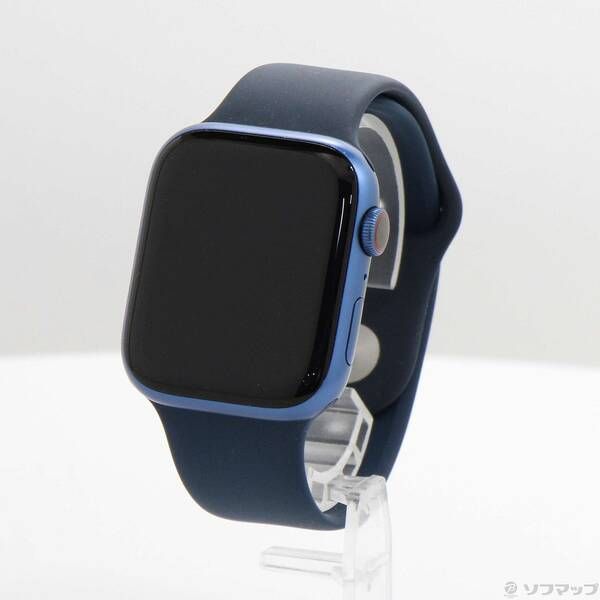 ソフマップ 〔中古品〕 Apple Watch Series 7 GPS + Cellular 45mm ブルーアルミニウムケース アビスブルースポーツバンド【269】