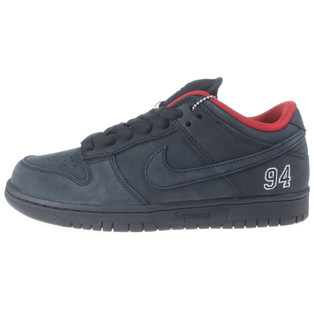 NIKE SB (ナイキエスビー) ×SUPREME DUNK LOW HQ8487-001 シュプリーム ダンク ローカットスニーカー ブラック US9/27cm 25,153円