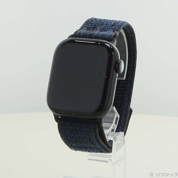 ソフマップ 〔中古品〕 Apple Watch Series 10 GPS + Cellular 42mm ジェットブラックアルミニウムケース ブラック／ブルーNikeスポーツループ【344】
