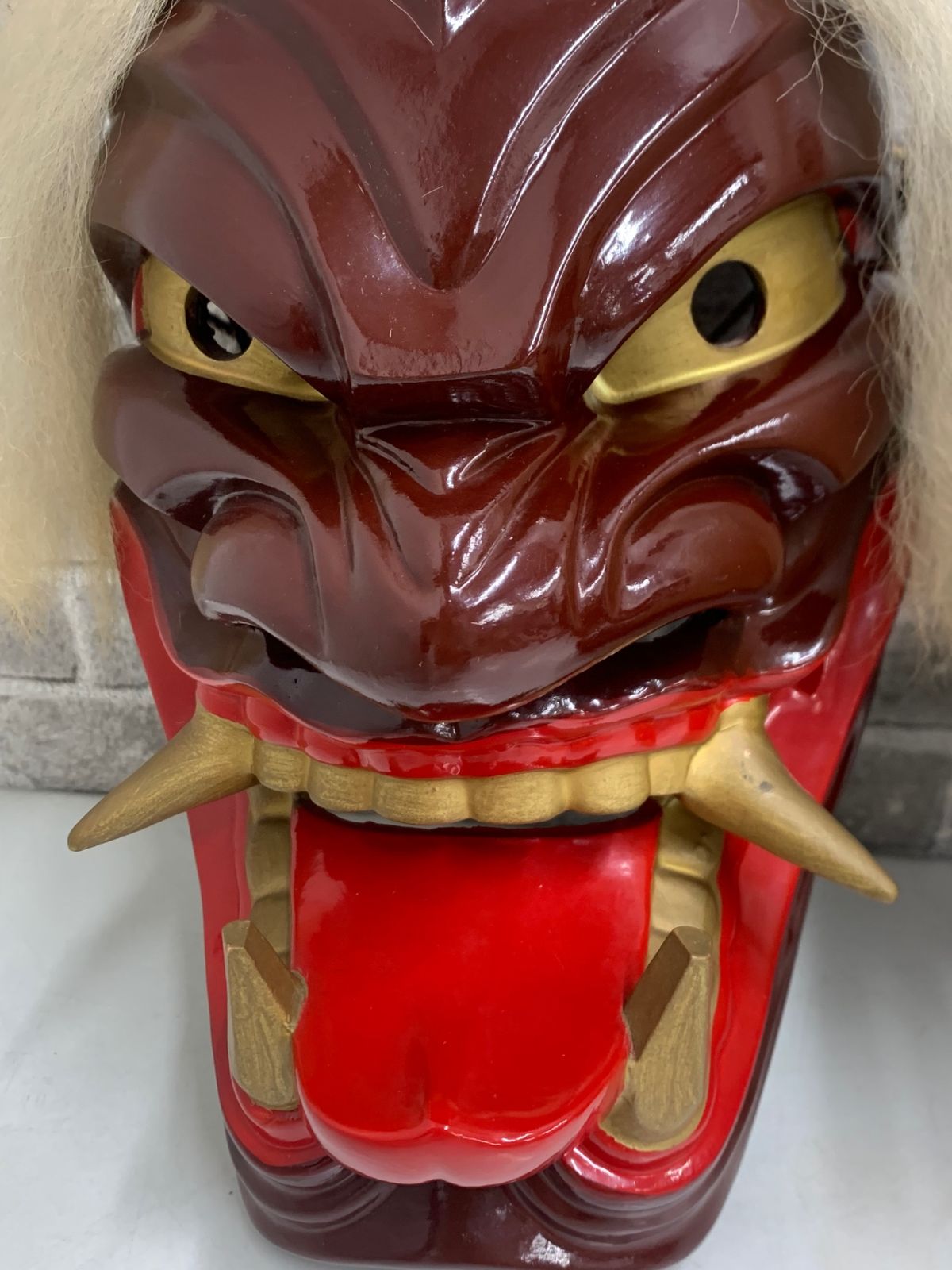 お面 般若 能面 浮立面 魔除け 厄除け 伝統工芸品 インテリア 2点