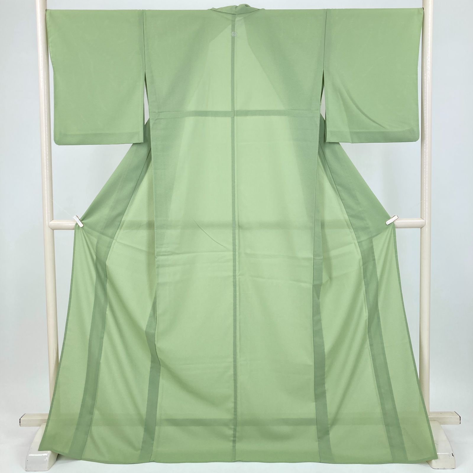 たんす屋 TANSU-YA 着物 リユース着物 夏色無地 黄緑 セミフォーマル 絽 夏 ポリエステル 未洗い 【身丈】168cm【裄丈】67cm MS8904 6,160円