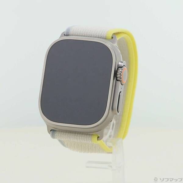 ソフマップ 〔中古品〕 Apple Watch Ultra GPS + Cellular 49mm チタニウムケース イエロー／ベージュトレイルループ【269】