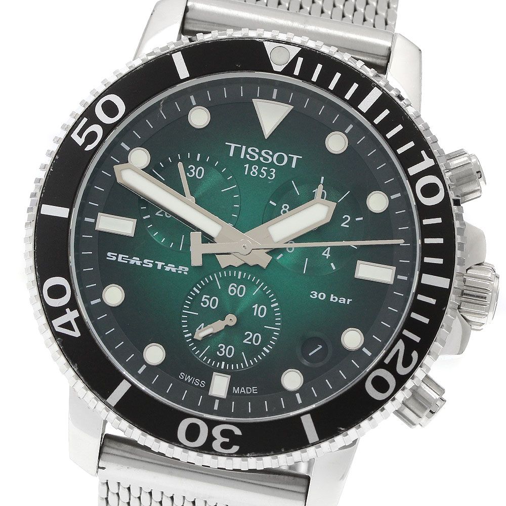 ティソ TISSOT T120417 シースター1000 クロノグラフ デイト クォーツ メンズ _967965