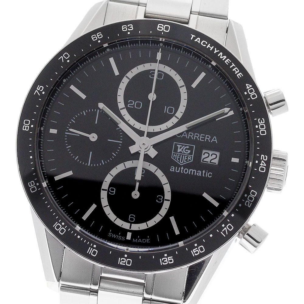 タグホイヤー TAG HEUER CV2010-3 カレラ クロノグラフ デイト 自動巻き メンズ 良品 _958554