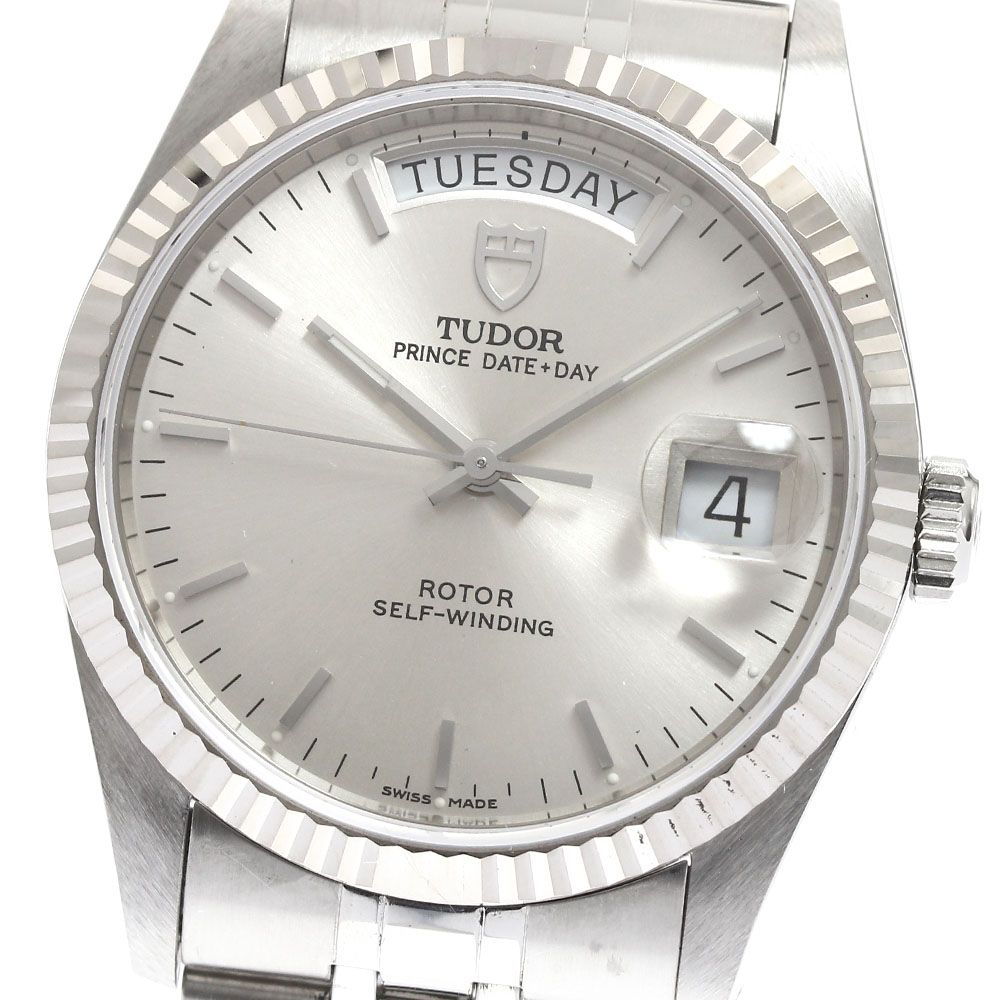 チュードル TUDOR 76214 プリンス デイトデイ WGベゼル 自動巻き メンズ 保証書付き_901416