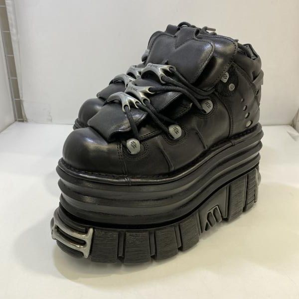 [Used] NEW ROCK M-106-S112 thick bottom boots size 23 to 24 cm equivalent sole 11 cm New Rock [24]