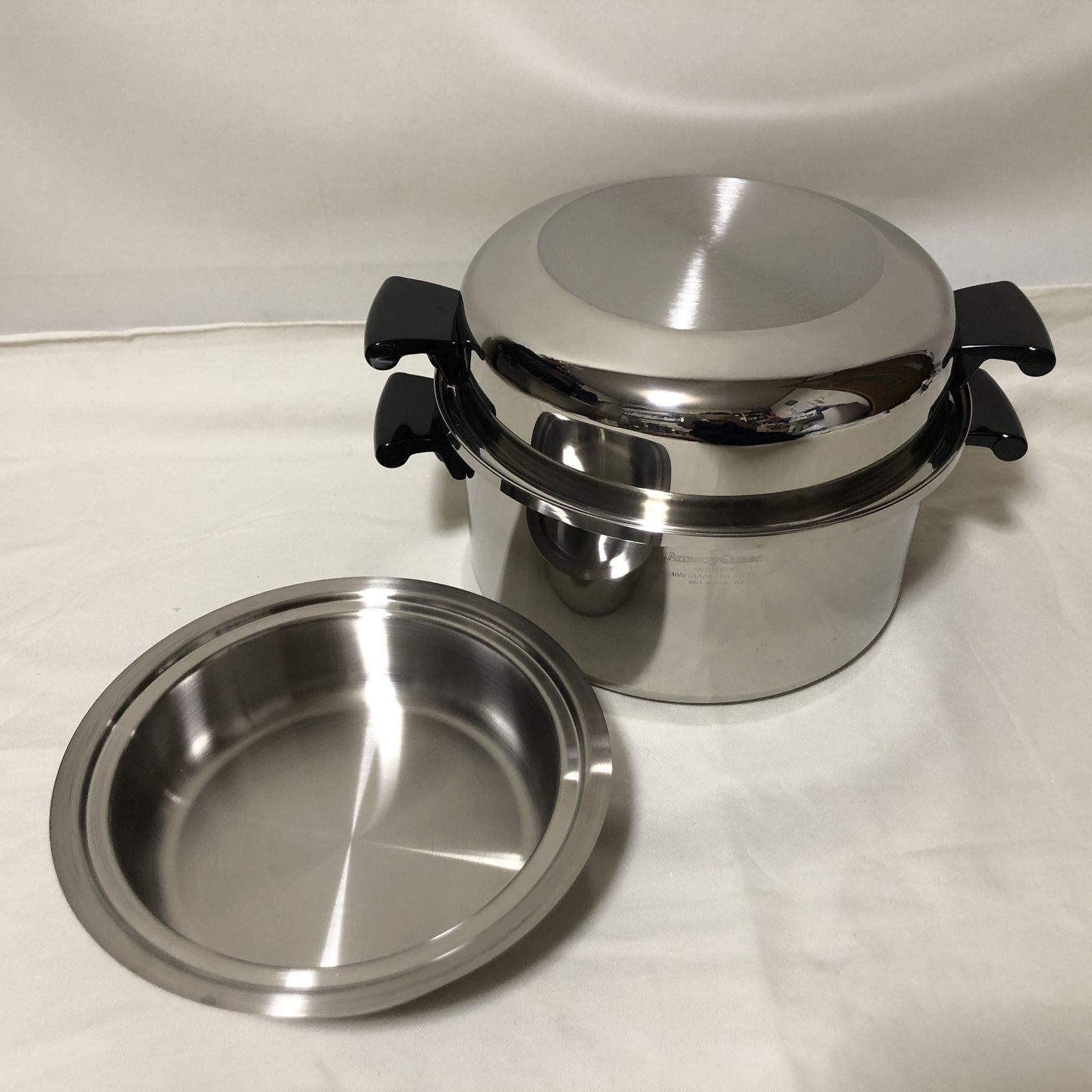 I547　未使用　Amway　アムウェイ　クィーン　6L　シチューパン　ドームカバー　内なべ　セット　鍋　