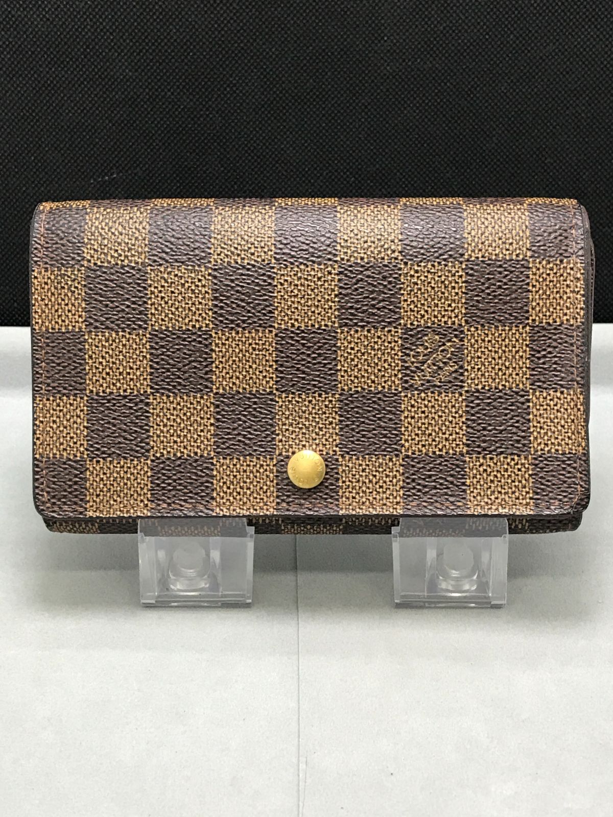 LOUIS VUITTON　ルイヴィトン　二つ折り財布　ポルトモネビエ　トレゾール　ダミエ　2882