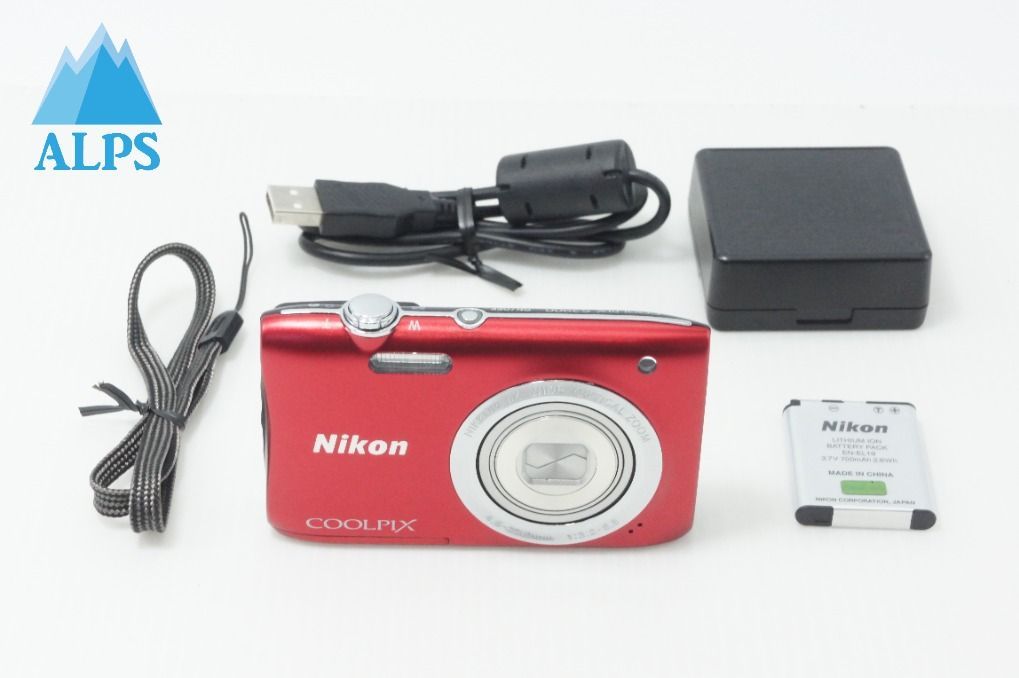 美品 Nikon ニコン COOLPIX S2900 コンパクトデジタルカメラ レッド 260708ic 13,986円