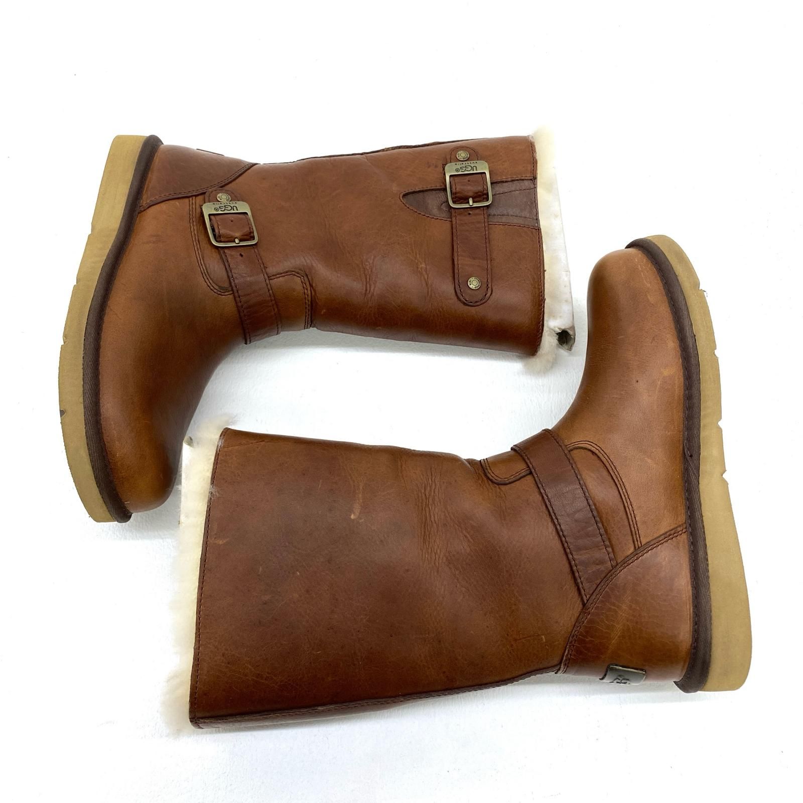 ☆加古川物流】中古 アグ UGG W KENSHINGTON 3325 レザームートン