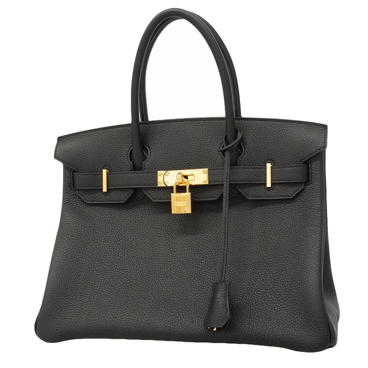 【6ge5464】エルメス ハンドバッグ バーキン30 トゴ ブラック ゴールド金具 G刻印【中古】レディース