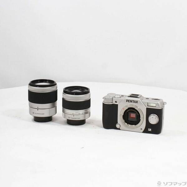 ソフマップ 〔中古品〕 PENTAX Q10 ダブルズームキット シルバー (1240万画素／SDXC)【198】 22,665円