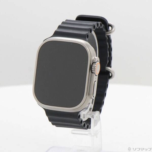 ソフマップ 〔中古品〕 Apple Watch Ultra GPS + Cellular 49mm チタニウムケース ミッドナイトオーシャンバンド【377】