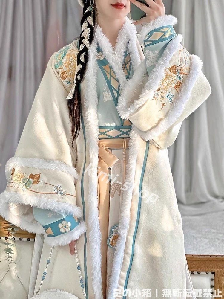 豪華刺繍 漢服 かんふく 古風衣装 レトロ風 中華ロリータ コスプレ ワンピース　唐装　仙女服 中華風 美しい刺繍 撮影会 舞台演出 推し活 ハロウィン 仮装