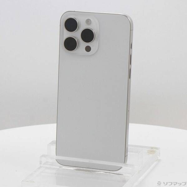 ソフマップ 〔中古品〕 iPhone15 Pro Max 1TB ホワイトチタニウム FU703J／A SIMフリー【377】