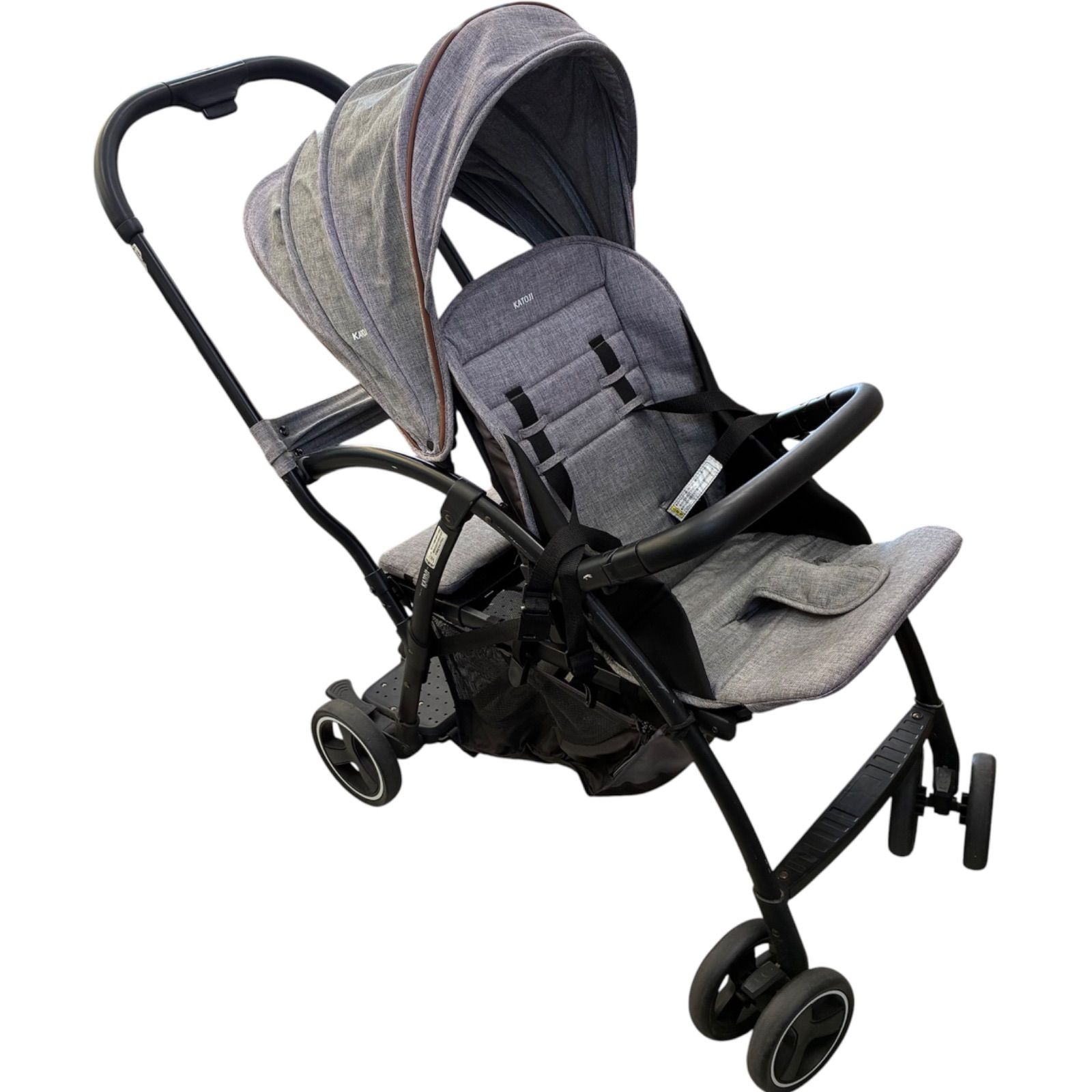 ★KATOJI ベビーカー 2-Seater next グレー バギー メッシュバスケット付き 13,870円