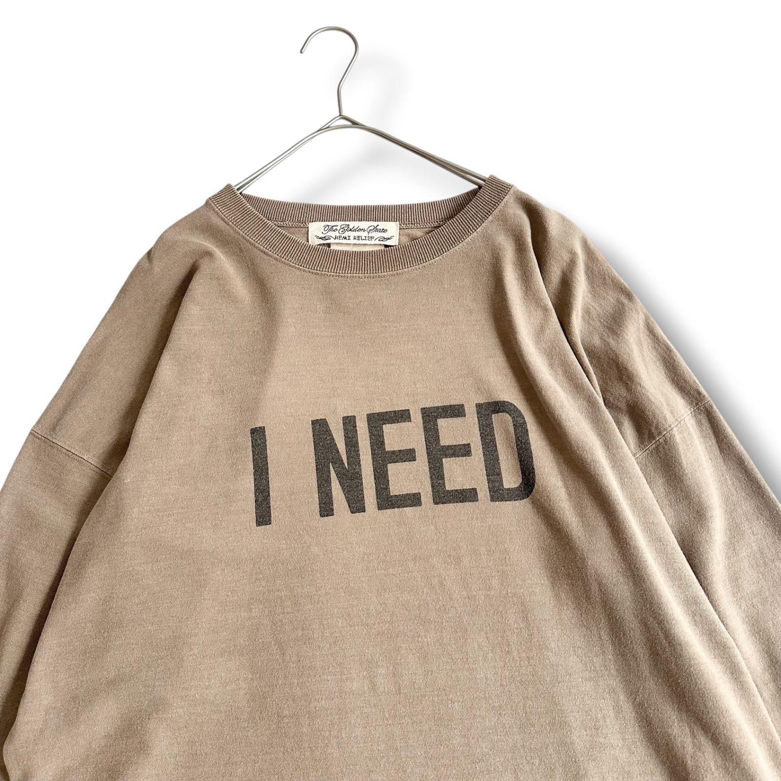 Remi Relief ロゴニットL’appartement 購入 REMI RELIEF レミレリーフ L'Appartement取扱 LONGSLEEVE T I NEED