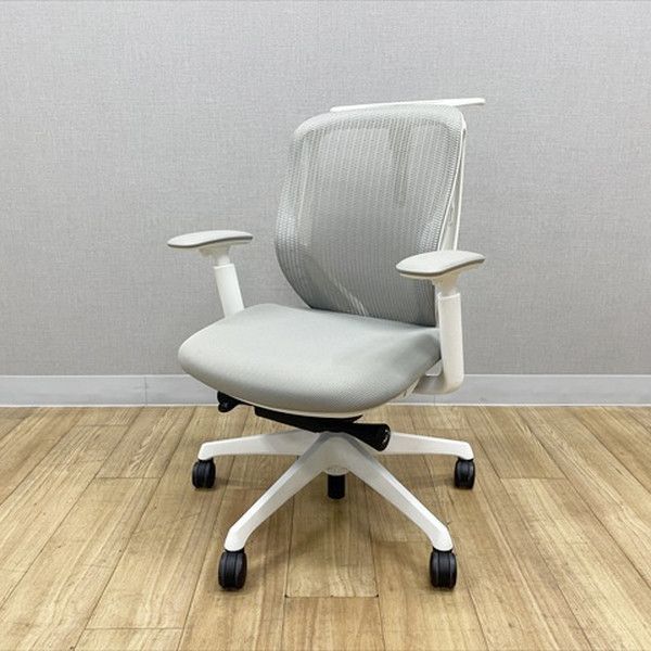 シルフィーチェア ローバック メッシュ ハンガー付 オフィスチェア 肘付 オカムラ ライトグレー 21,384円