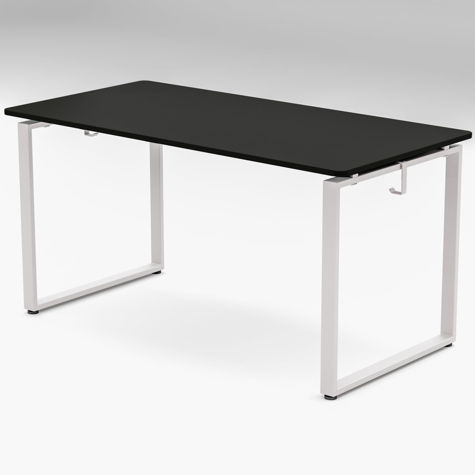 山善(YAMAZEN) パソコンデスク PC オフィス 会議用テーブル 机 ワークデスク ユニットデスク 耐荷重100kg 幅140×奥行70×高さ71cm 組立品 ブラック/マットホワイト FUD-T1470(BK/MWH)ｍａ 27,972円