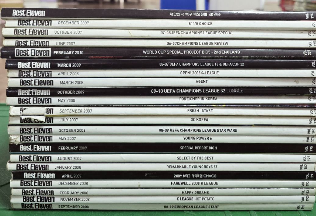 Best Eleven ベストイレブン (2007 2010) 月刊サッカー誌 22巻 セット 中古本