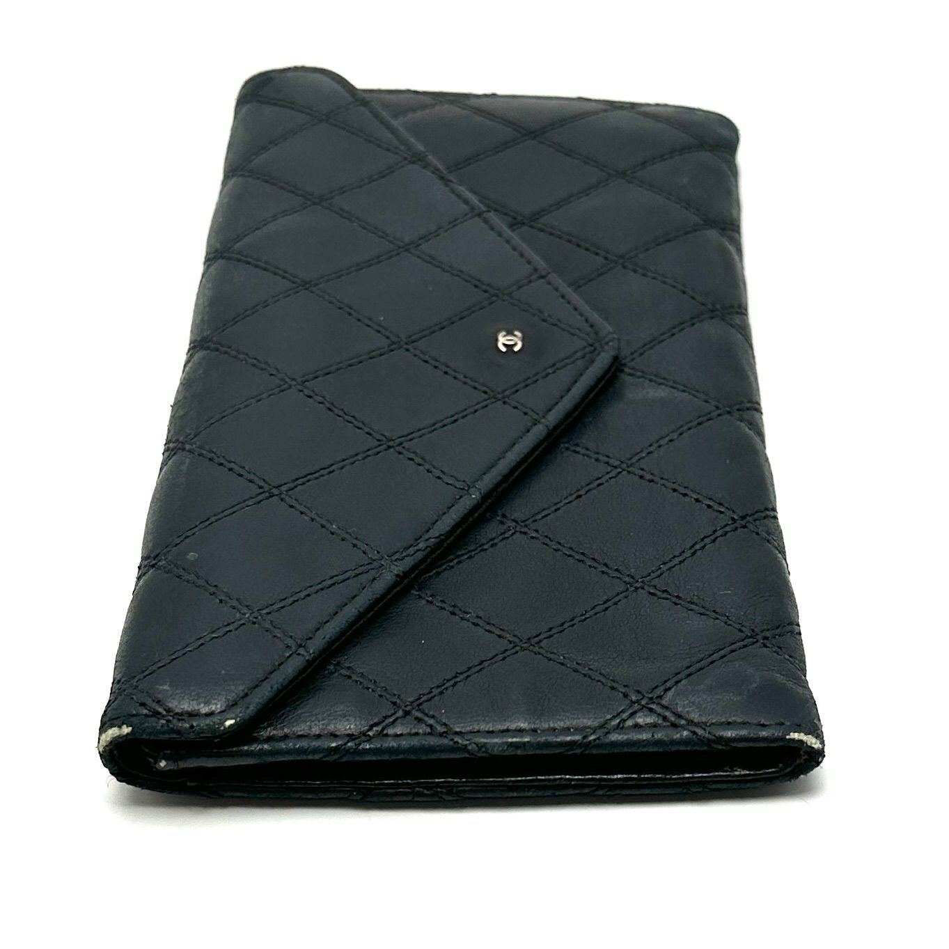 【楠本質店/元住吉】シャネル　CHANEL　ビコローレ　長財布　ココマーク　ブラック　シルバー金具　レディース