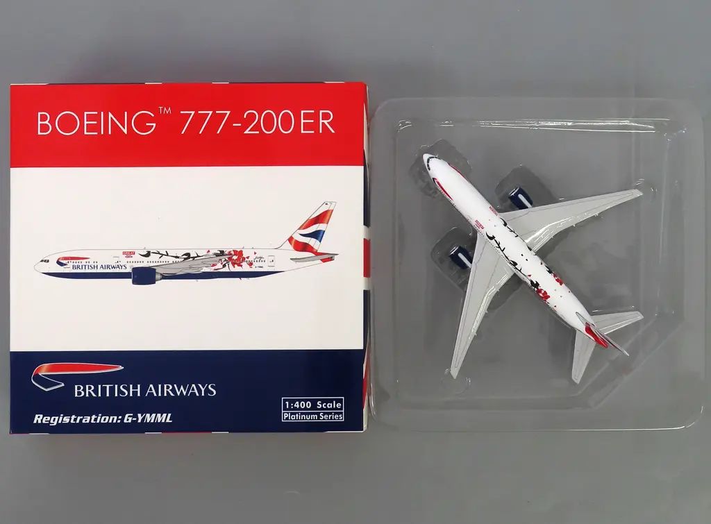 【中古】ミニカー 1/400 BRITISH AIRWAYS BOEING 777-200ER #G-YMML 「Platinum Series」 [11090]