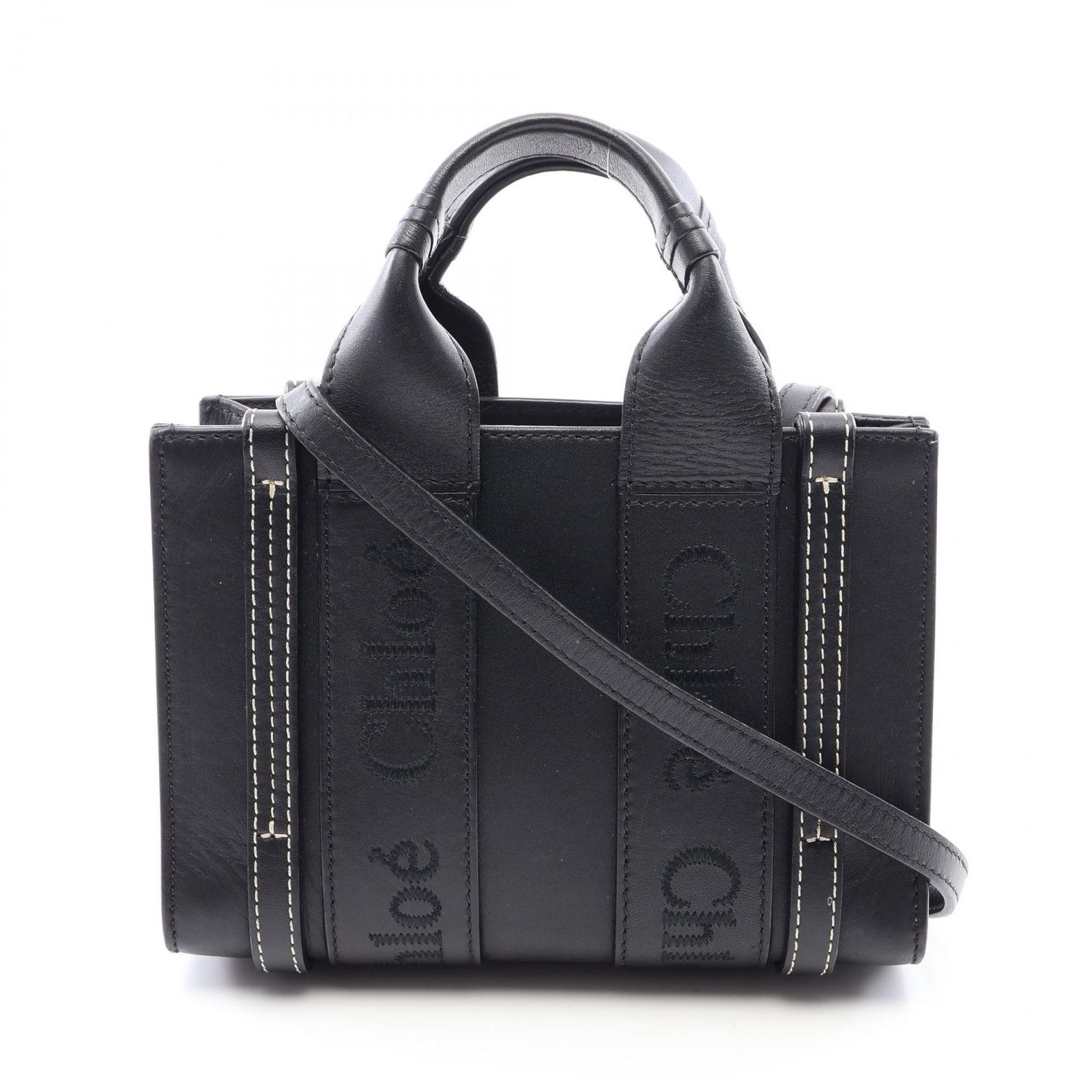 Chloe クロエ ウッディ ミニ 2WAY ハンドバッグ
