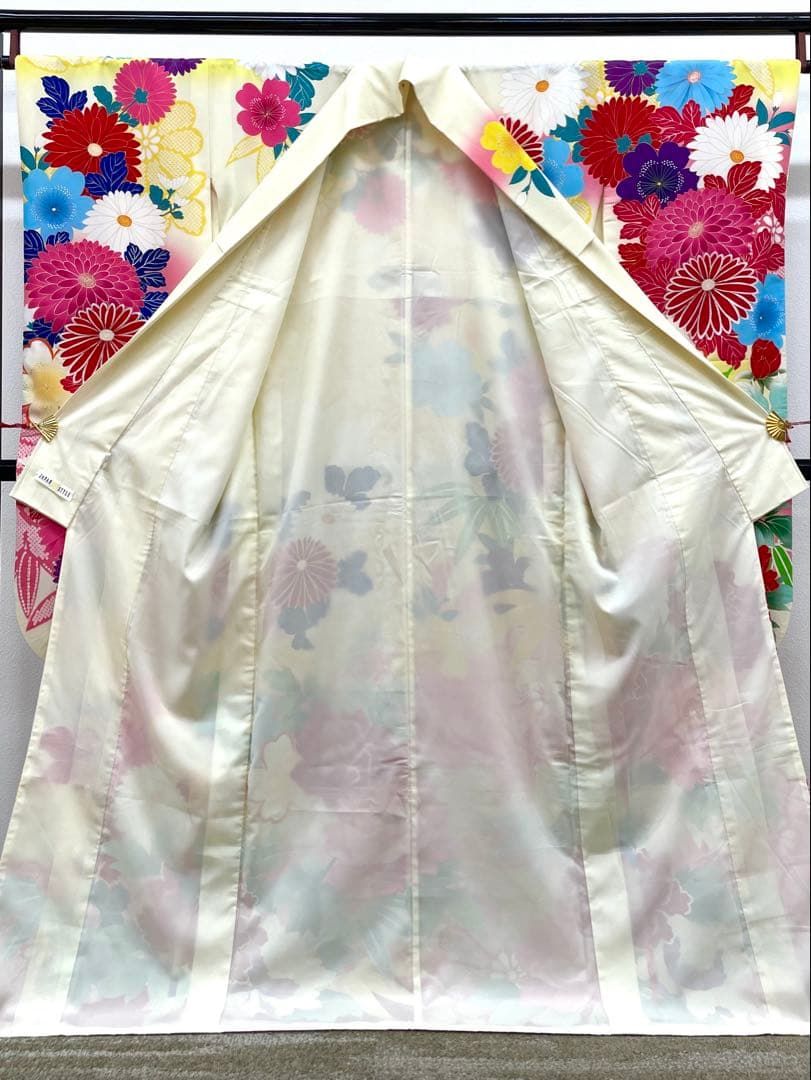 ポリエステル振袖 ジャパンスタイル 銀彩 身丈169cm HKT258 - メルカリ