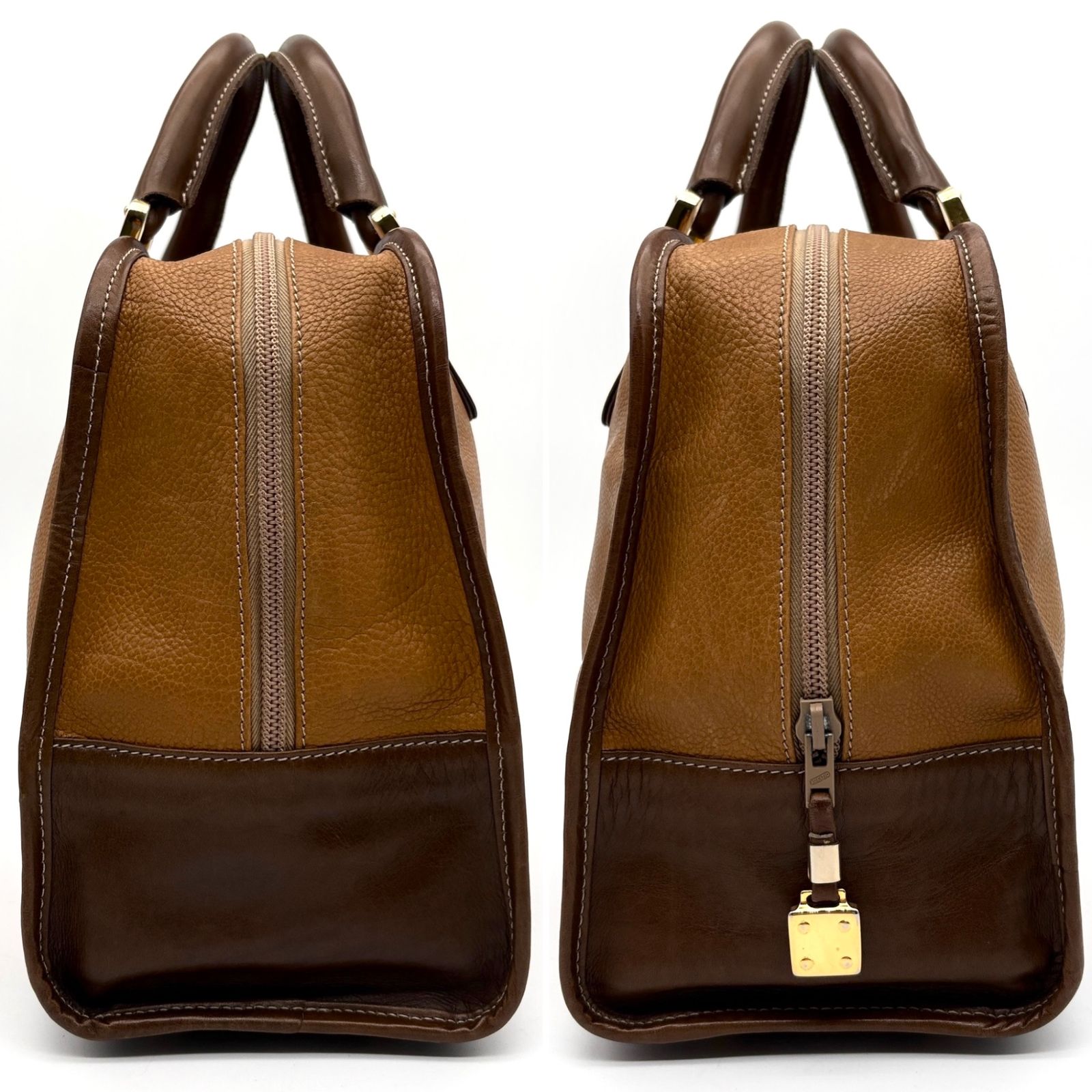 ロエベ LOEWE アナグラム ハンドバッグ ミニボストンバッグ レザー 