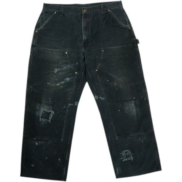 Size【W38】 VINTAGE ヴィンテージ Carhartt カーハート Double Knee Painter Pants Faded Black ダブルニーペインターパンツ 黒 【中古品-良い】 30013453